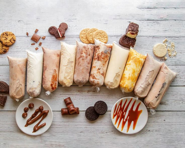 Gelado gourmet em taça